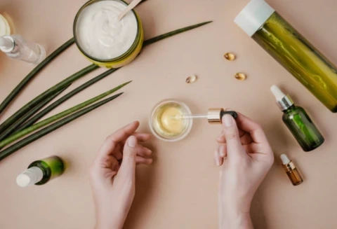 Kshithija natural skincare products for dry skin.