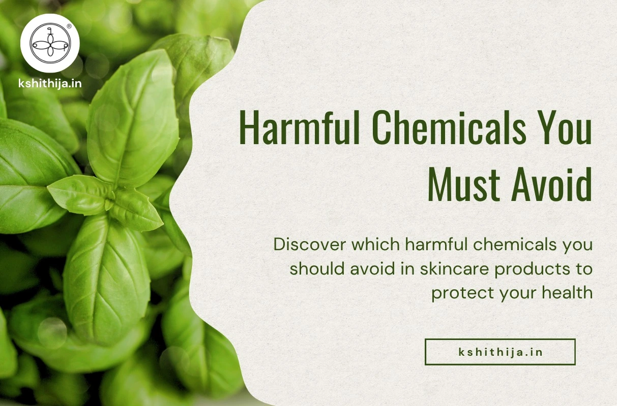 Woman checking ingredients in skincare products for dry skin